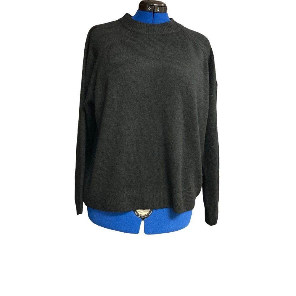 VINCE‎ CAMUTO Women’s Black Crew Neck Sweater Size XX Large NEW WITH TAGS
